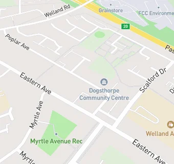 map for Dogsthorpe Community Centre