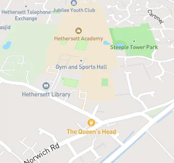 map for Hethersett VC Primary School