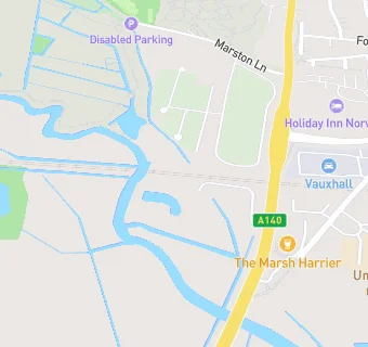 map for Marsh Harrier Public House