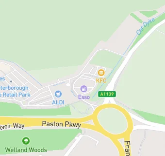 map for Peterborough Service Station (Retail)