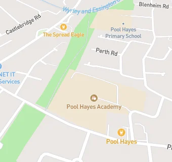 map for Pool Hayes Arts and Community School