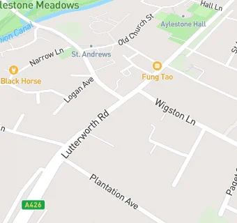 map for Aylestone Baptist Church