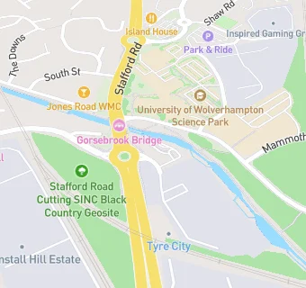 map for Molineux Service Station