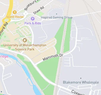 map for University Of Wolverhampton Coffee Bar