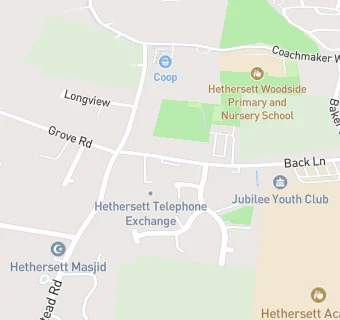 map for Jubilee Youth Club