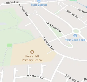 map for Perry Hall Infant School