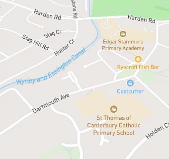 map for St Thomas of Canterbury School