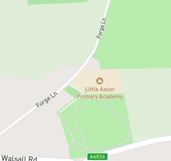 map for Little Aston Primary School