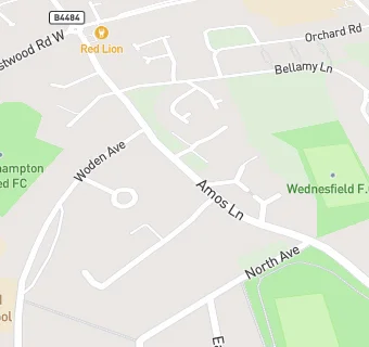 map for Wednesfield Football Club