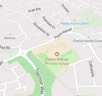 map for Paston Ridings Primary School