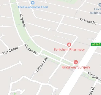 map for Kingsway Surgery