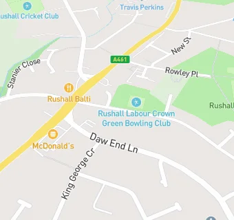 map for Rushall Community Centre