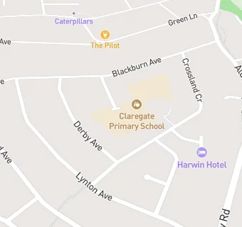 map for Claregate Primary School