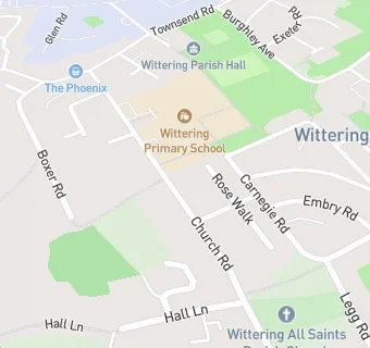 map for Wittering Primary School