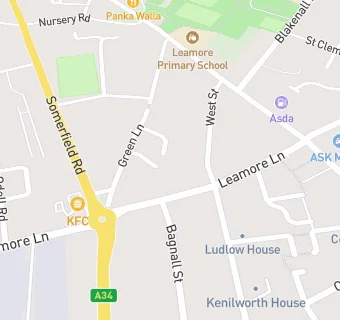 map for Bloxwich Academy (Leamore Lane Site)