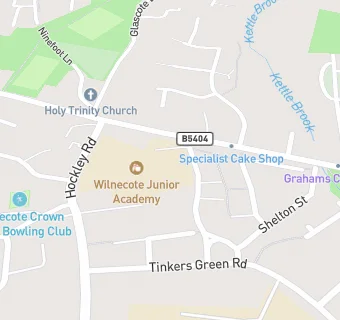 map for Wilnecote Junior School