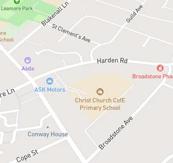 map for Christ Church CofE Primary School