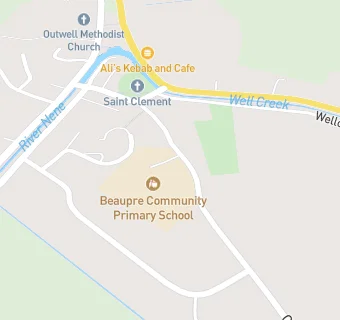 map for Beaupre Community Primary School