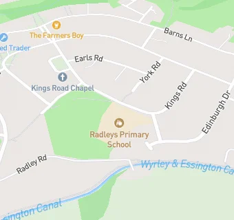 map for Radleys Primary School