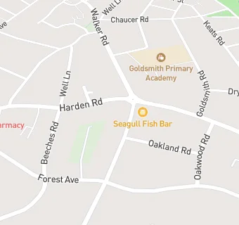 map for Harden Pharmacy