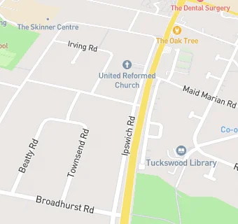 map for Ipswich Road URC