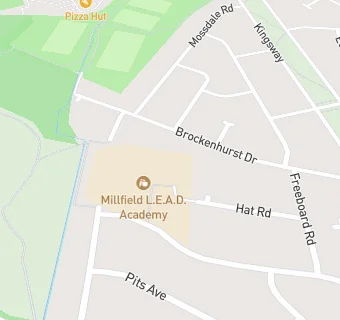 map for Millfield L.E.A.D. Academy