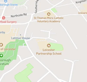 map for Leicester Partnership School