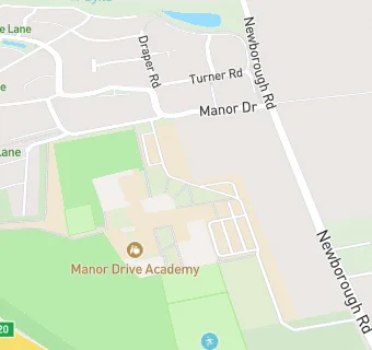 map for Manor Drive Primary Academy