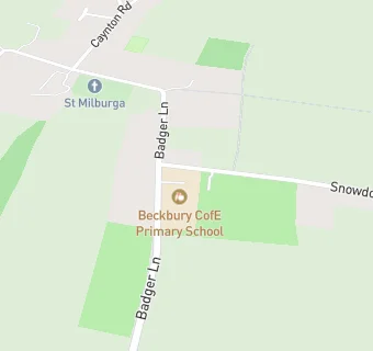 map for Beckbury CofE Primary School