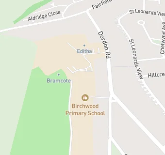 map for Birchwood Primary School