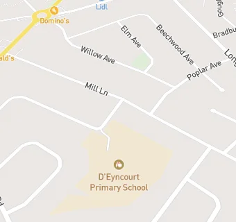 map for D'Eyncourt Primary Club