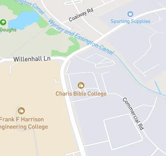 map for Charis Bible College