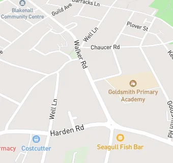 map for Harden Dental Surgery