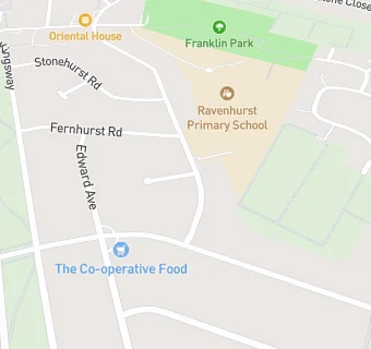 map for Chartwells At Ravenhurst Primary School