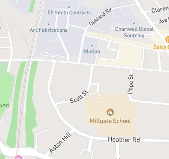 map for Millgate School