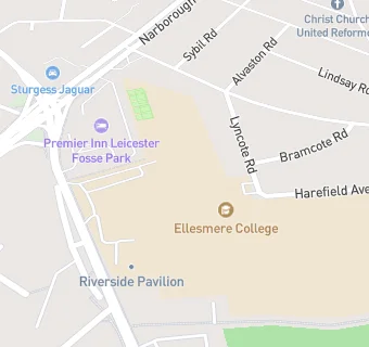 map for Ellesmere College