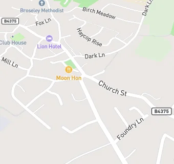 map for Broseley Medical Practice