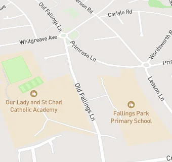 map for Fallings Park Primary School