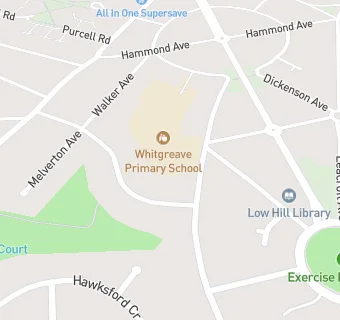 map for Whitgreave Primary School