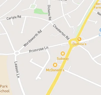 map for Primrose Lane Practice