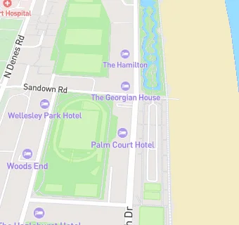 map for Burlington/Palm Court Hotel