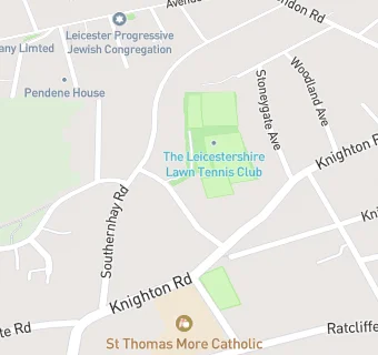 map for The Leicestershire Tennis And Squash Club