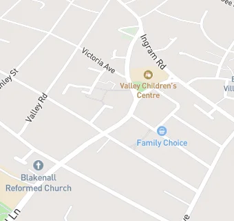 map for Blakenall United Reformed Church