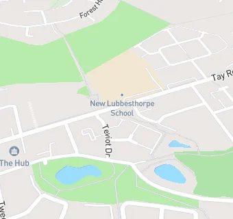 map for New Lubbesthorpe Primary School