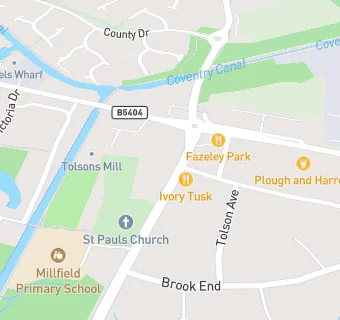 map for Fazeley Pre-School