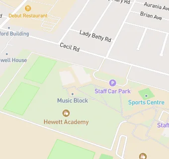 map for The Hewett Academy