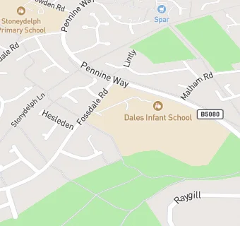 map for Dales Community Junior School