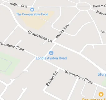 map for Ayston Road Store Limited