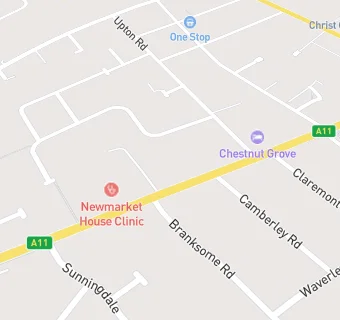 map for Newmarket House Clinic