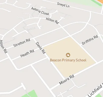 map for Beacon Primary School